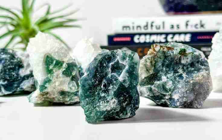 moss agate druze Crystals for Epilepsy