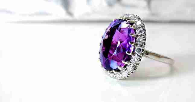ring amethyst Natural Stones for Yoga