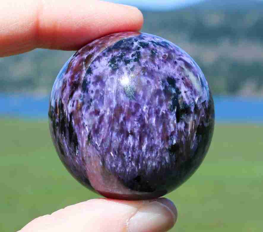 purple stone Ball