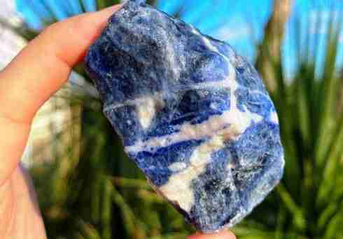 raw blue crystal