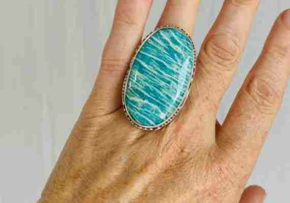 Amazonite Stone Ring