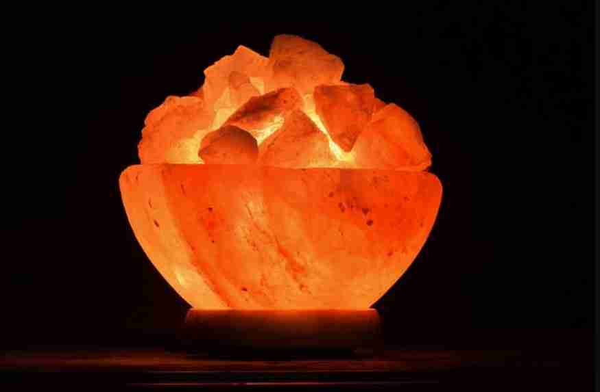 Salt lamp for asthma