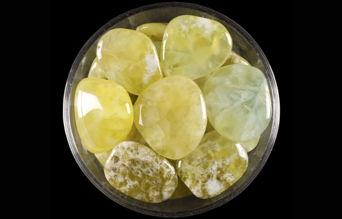 Lemon Prehnite crystals for prostate