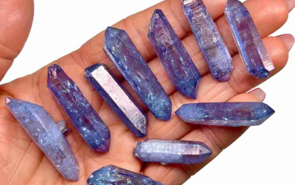 Tanzan Aura Quartz crystal for bronchitis